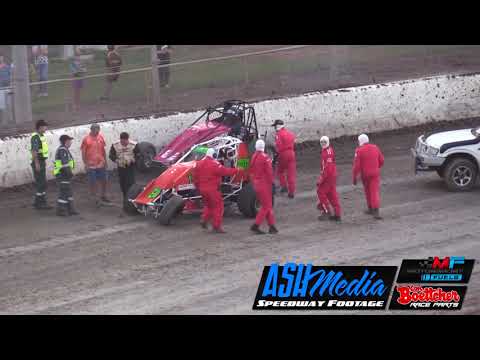 Wingless Sprints: Jarrad Goldoni Rollover - Darwin Speedway