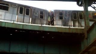 preview picture of video 'NOT IN SERVICE R160A Train@BMT East New York Yard'