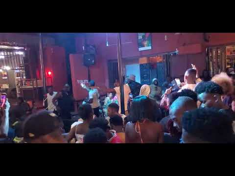 mic burner and Dj Cosmo shut it down at the garage liquor store in emmasdale matero big ups to jerry