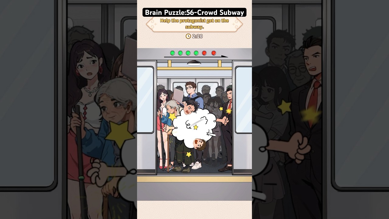 Brain Puzzle: Tricky Quest - Level 56 - Crowd Subway