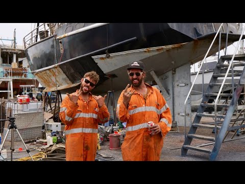 The Wayward Sailors Ep 9: Yacht work fixing our rusty steel hull