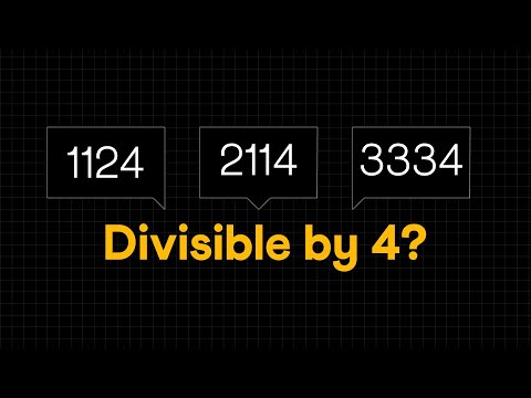 Divisibility test for 4 and 8