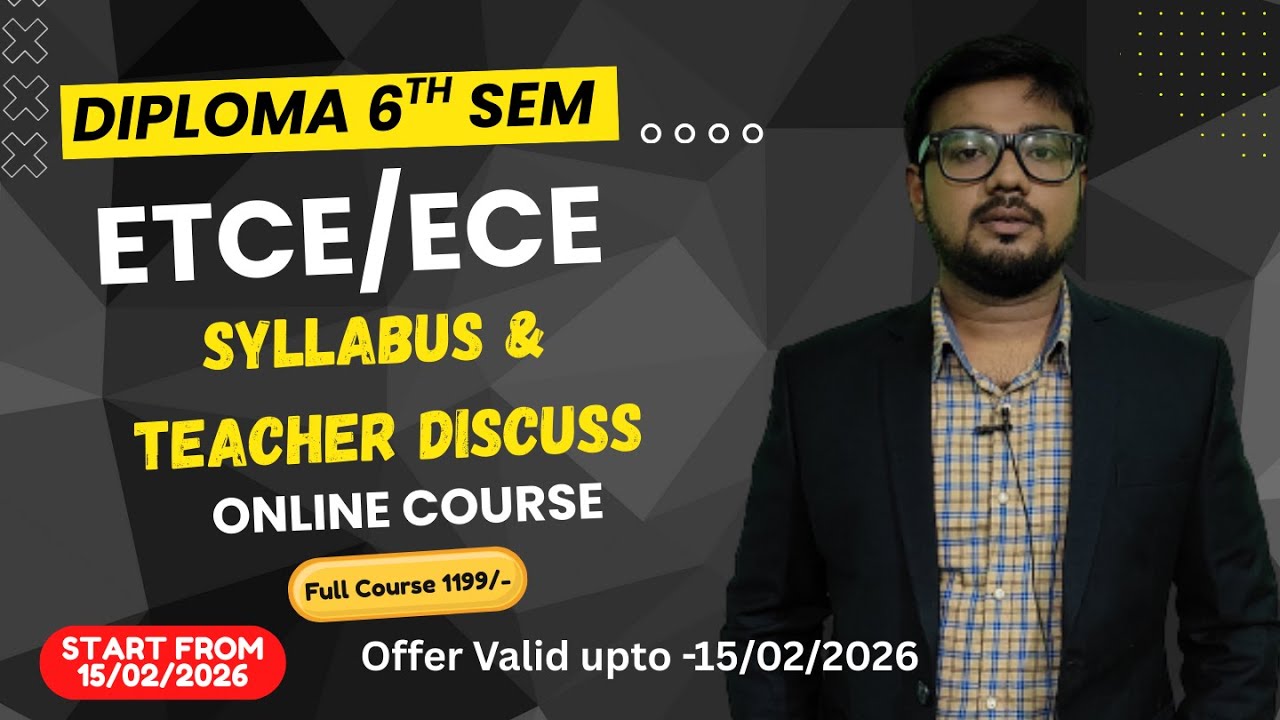 Diploma 6th ETCE/ECE Details Syllabus & Teacher Discussion | By Easy2Learning