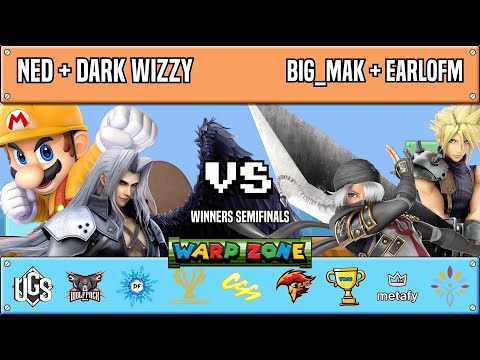 Warp Zone - Winners Semis - Ned + Dark Wizzy(Sephiroth+Mario) Vs. big_mak + EarlOfM(Sheik+Cloud)