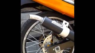preview picture of video 'Satria 2 stroke AHM exhaust'