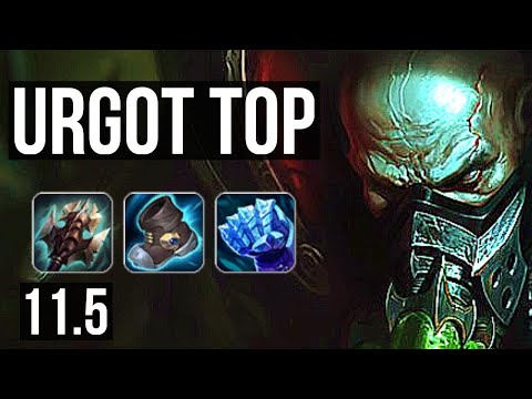 URGOT vs GRAGAS (TOP) | Rank 1 Urgot, 10/3/8 | KR Challenger | v11.5