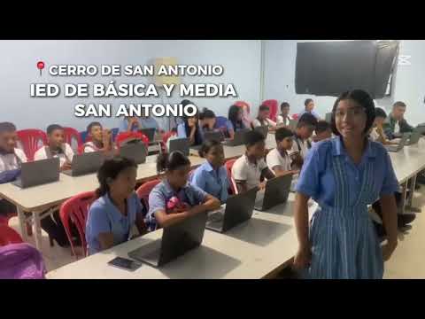 Estudiantes de la IED San Antonio agradecen dotación tecnológica