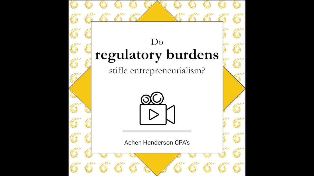 Do Regulatory Burdens Stifle Entrepreneurialism?