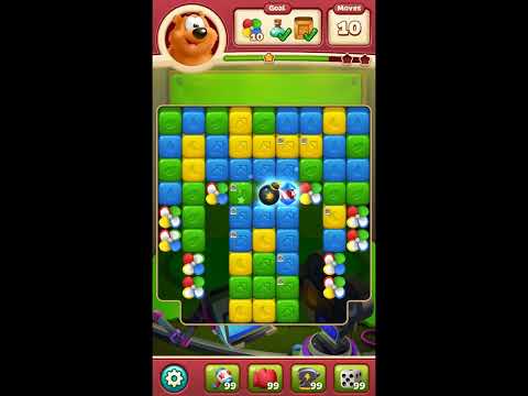 Toon Blast Level 8379 - NO BOOSTERS 🐻🐺🐱 | SKILLGAMING ✔️