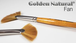 SILVER GOLDEN NATURAL PINCEL ABÁNICO MANGO CORTO SERIE 2004S