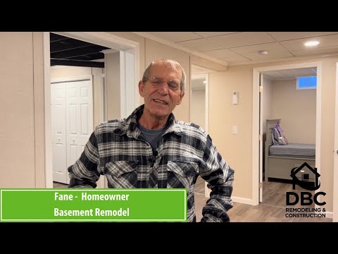 Fane's Basement Remodel testimonial