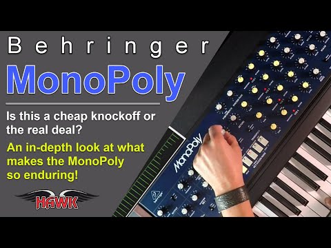 Behringer MonoPoly Synthesizer Review and Demo