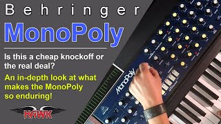 Behringer MonoPoly Synthesizer Review and Demo