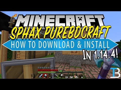 Как скачать и установить Sphax PureBDCraft в Minecraft 1.14.4