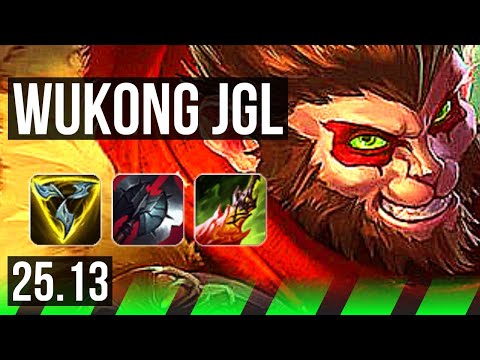 WUKONG vs TRUNDLE (JGL) | 9/2/13, Rank 7 Wukong, Godlike, Rank 19 | KR Challenger | 25.13