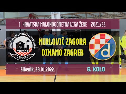 1. HMNLŽ: MIRLOVIĆ ZAGORA - DINAMO  2:6, 29.01.2022.