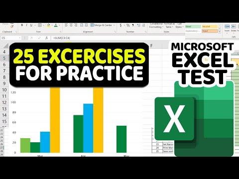 How to Pass INTERMEDIATE EXCEL TEST WITH 25 EXERCISES FOR PRACTICE