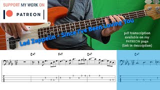 Download lagu Led Zeppelin - Since I've Been Loving You (Bass cover with tabs) mp3