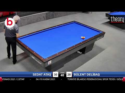 SEDAT ATAŞ & BÜLENT DELİBAŞ Bilardo Maçı - 2021 TÜRKİYE ŞAMPİYONASI 2.ETAP-5.TUR