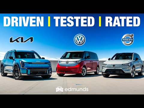 Volvo EX90 vs. Kia EV9 vs. Volkswagen ID. Buzz