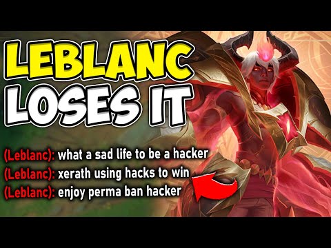 I GOT ACCUSED OF HACKING ON XERATH BY DELUSIONAL LEBLANC - League of Legends