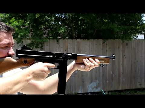 Legendary Thompson M1A1 Airsoft gun action blow back