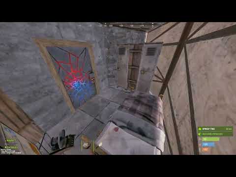 Grenade launcher defended our base #shorts #rust #raid #playrust