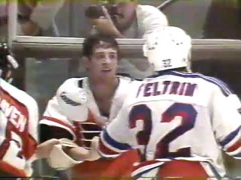 Rangers vs Flyers Preseason Oct 1 1985 Fight 3