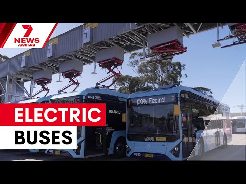 Australia's first electric bus fast-charging station | 7NEWS