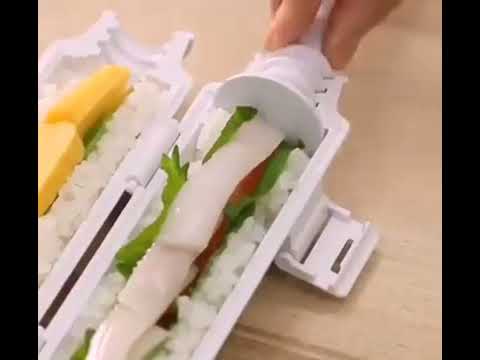 Sushi Maker Roller Rice Mold Sushi Bazooka Vegetable Meat Rolling Tool DIY Sushi Machine| #shorts