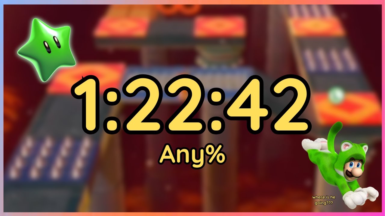 [World Record!] Super Mario 3D world any% in 1:22:42 (Switch 2)
