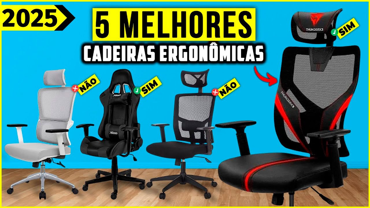 As 5 Melhores Cadeira Ergonômica / Cadeira Escritório Ergonômica Em 2024!