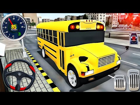 School Bus Simulator Driving | Coach Bus Realistic Driving & New Multiplayer Mode - Android GamePlay