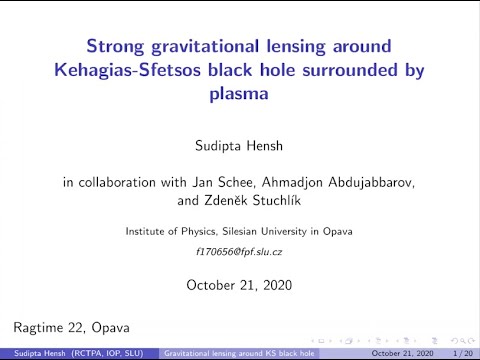 RAGtime 22 - S. Hensh: Strong grav. lensing around Kehagias-Sfetsos  objects surrounded by plasma