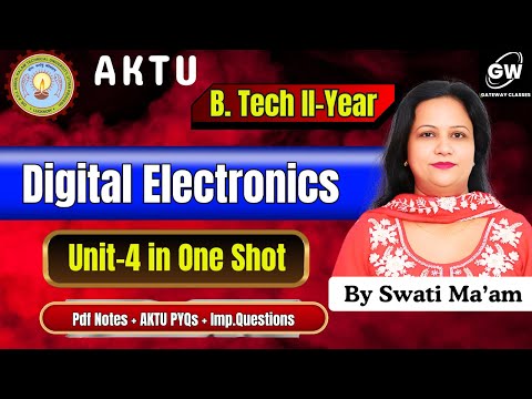 Digital Electronics Unit-4  in One Shot | By Swati Ma’am | Gateway Classes