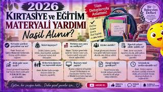 📚 Okul & Öğrenci Yardımları Serisi #2 | 🎒 2026 Kırtasiye ve Eğitim Mat