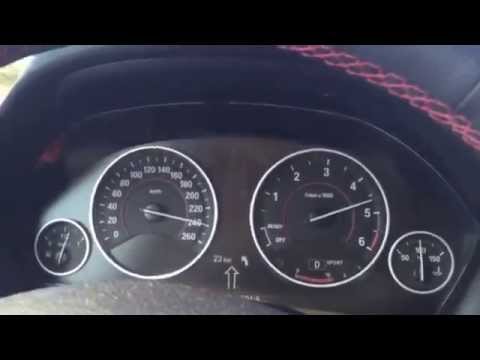 BMW f30 320D Top speed on autoban