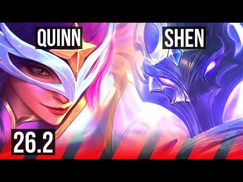 QUINN vs SHEN (TOP) | 58K damage, Fleet Footwork, 5k gold comeback | EUW Master | 26.2