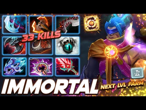 Anti-Mage Immortal Next Level Farm 33 Kills - Dota 2 Pro Gameplay [Watch & Learn]