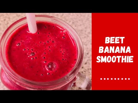 HEALTHY BEET BANANA SMOOTHIE || EASY TO MAKE RAW...