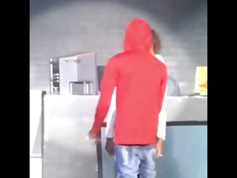 Janiamashell at NBA Youngboy concert on stage singing with him