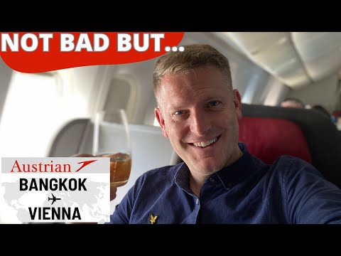 AUSTRIAN AIRLINES Classe Executiva 777 🇹🇭⇢🇦🇹【4K Bangkok para Viena】A cabine está ficando velha
