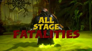 MORTAL KOMBAT 11 ALL STAGE FATALITIES (MK11 AFTERMATH EXPANSION)