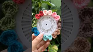 Crochet handmade Pin for Hijab 💖 #crochet #crochetlove #shorts
