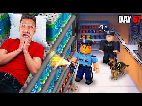 تحدي البقاء على قيد الحياة لمدة 100 يوم😱 في متجر روبلوكس الضخم!😰- ROBLOX MEGA STORE