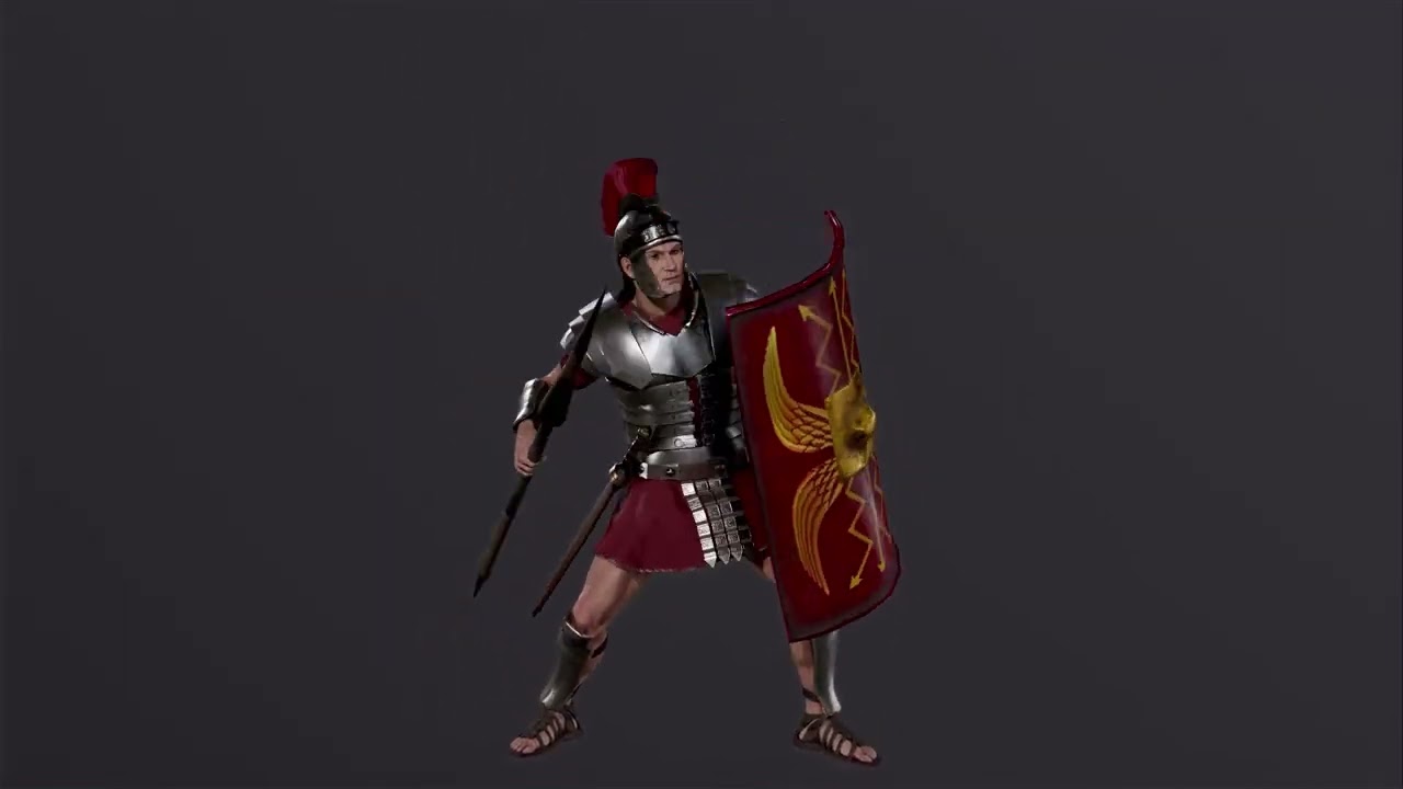 Roman Soldier 3D Model