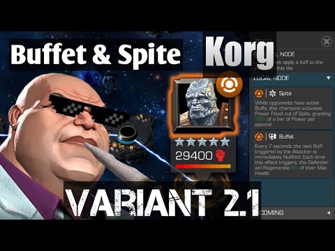 Kingpin vs.Variant 2.1 Buffet Korg - Marvel Contest of Champions