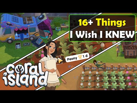 Coral Island 16+ Things I Wish I KNEW Guide - EASY Scarecrow, How To Find NPCs & More Tips & Tricks