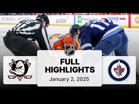 NHL Highlights | Ducks vs. Jets - January 2, 2025