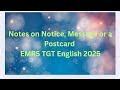 Notice Message Postcard Descriptivewriting Teachingexams Englishexampreparation Youtubevideo